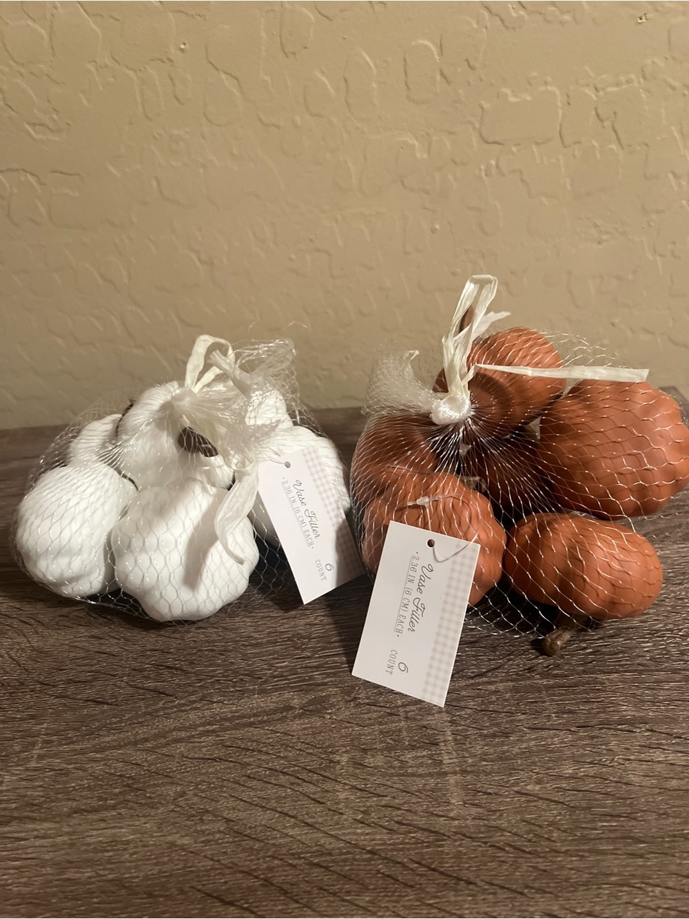 Target Bullseye Plastic Pumpkins Orange White Fall Autumn Decor NWT